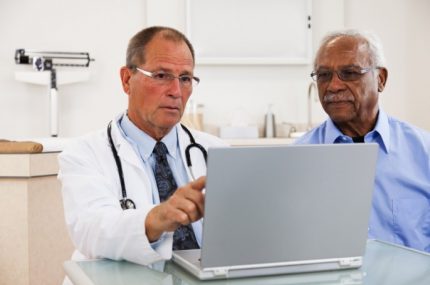 doctor speaking with patient